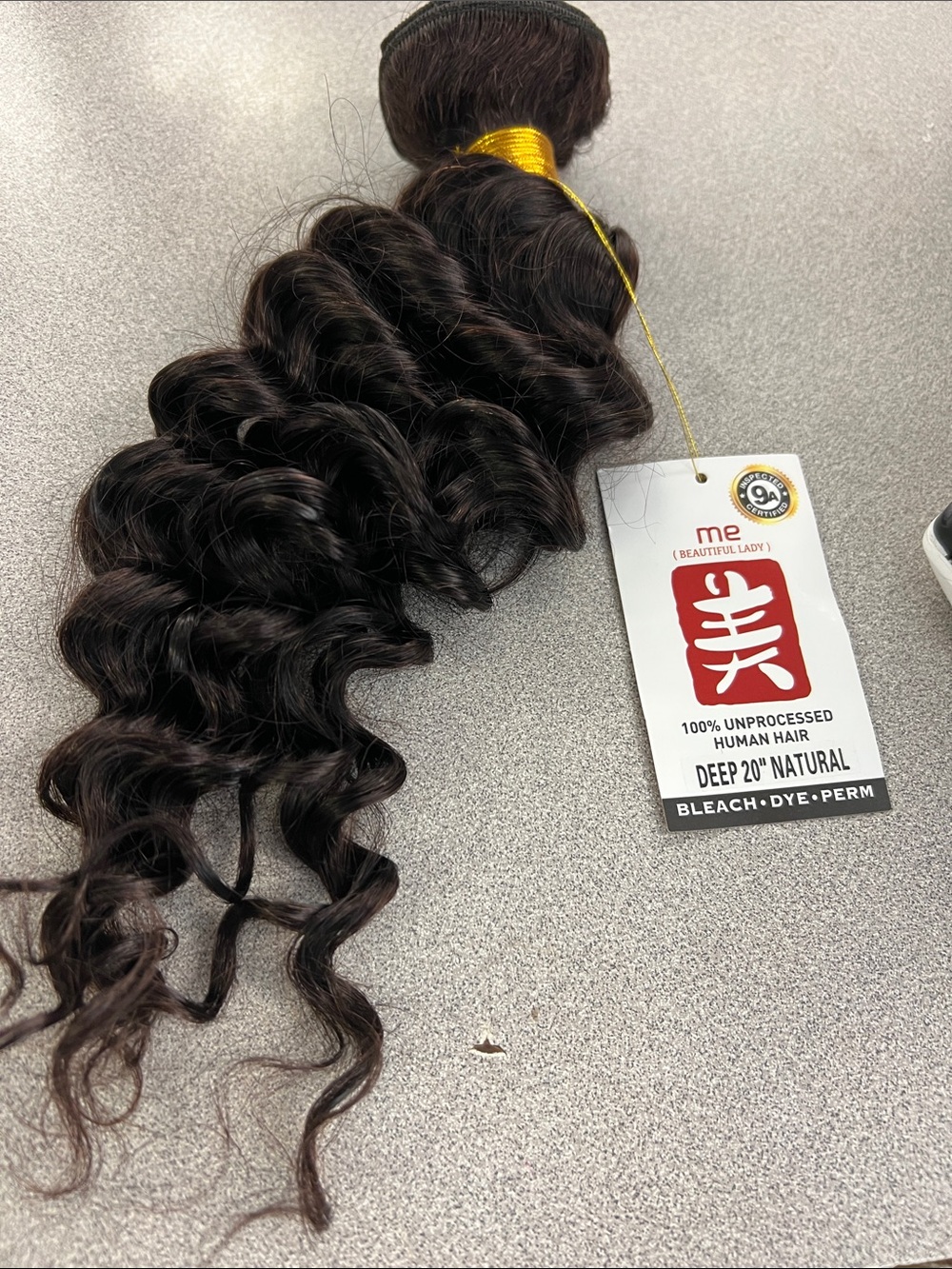 Deep 20" Natural Deep Wave Human Hair - Dark Brown